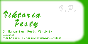 viktoria pesty business card